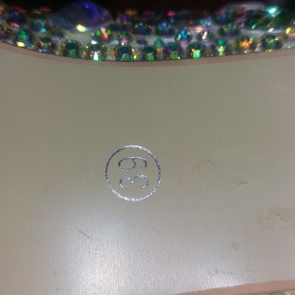Rhinestone heels. ( Iridescent type of color ) - Picture 9 of 10